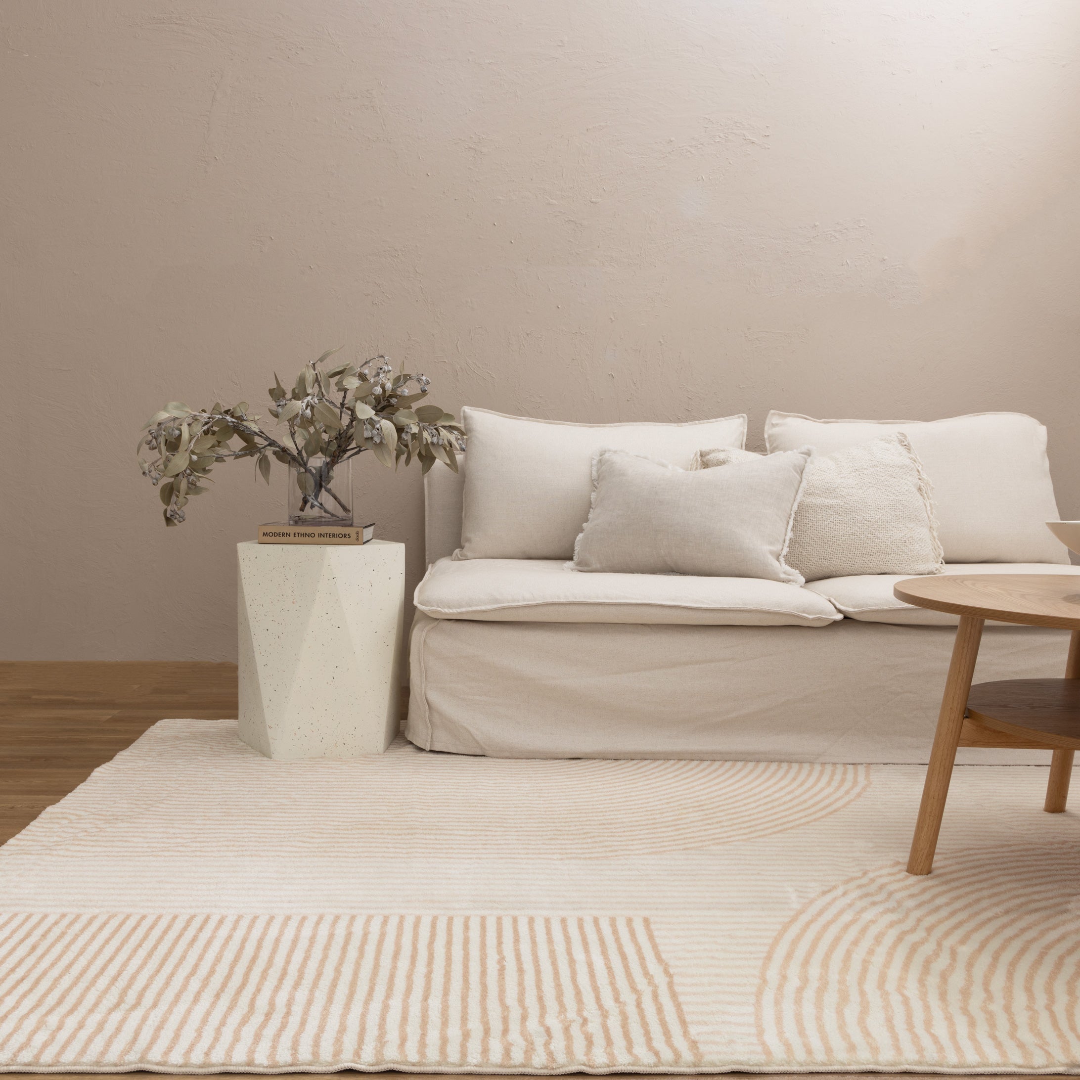 Cloud Arches Cream Beige Washable Rug