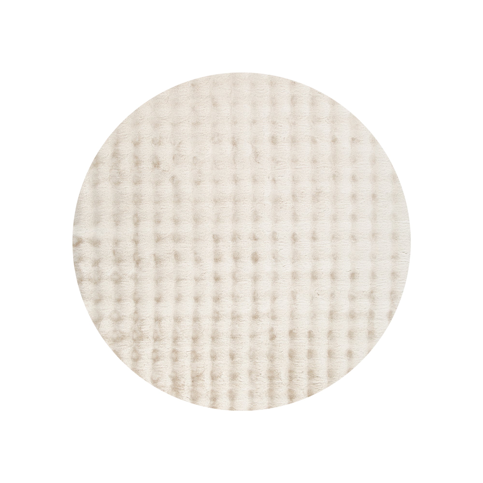 Purity Washable Round Rug Beige