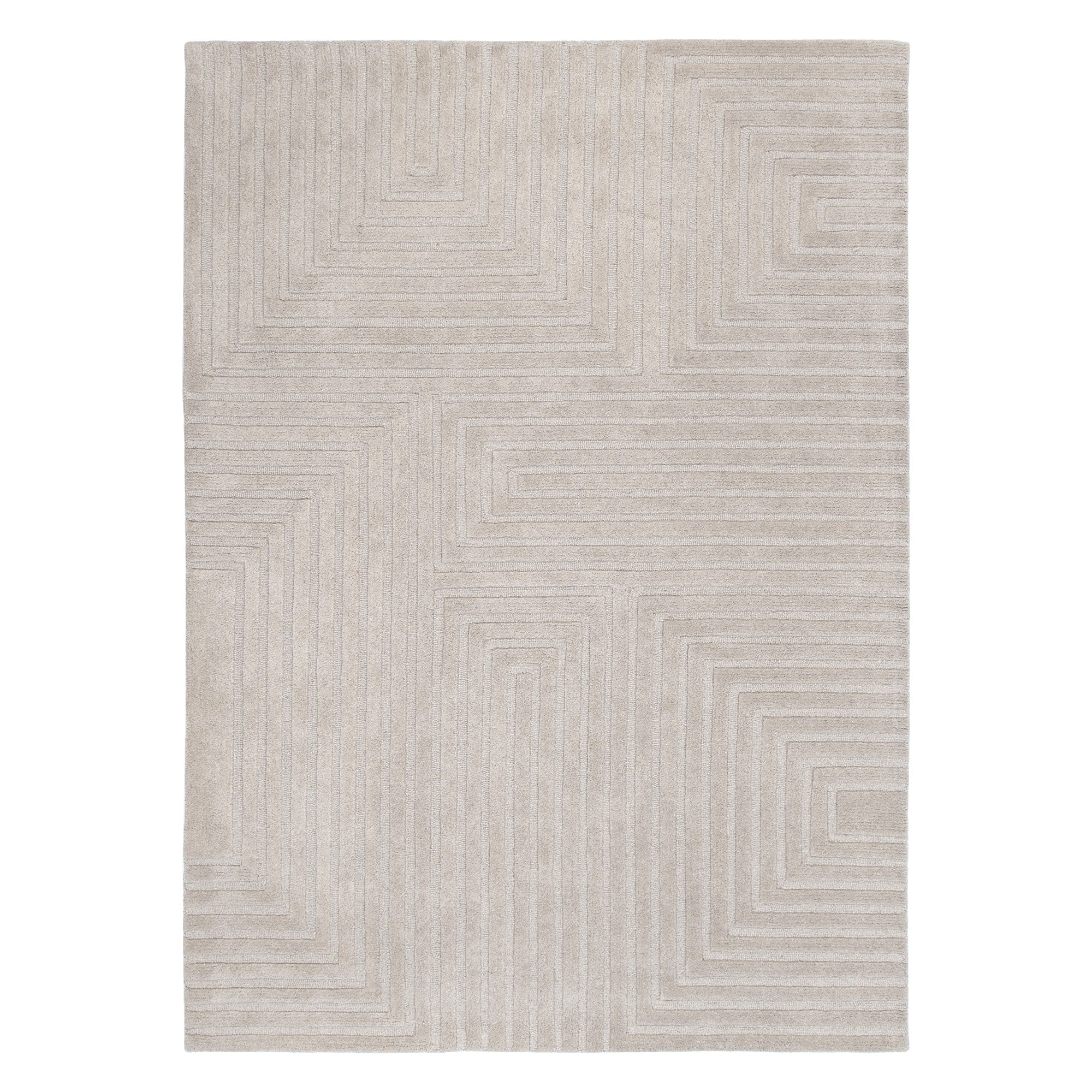 Les Nomades Felix Beige Wool Rug