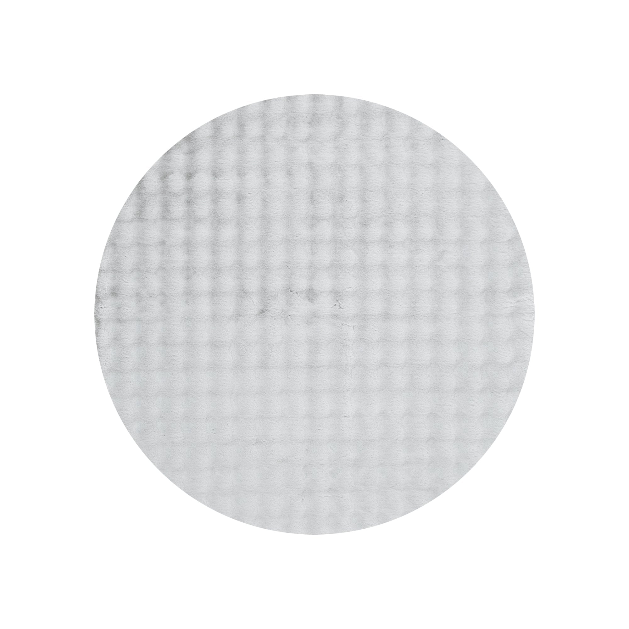 Purity Washable Round Rug Silver