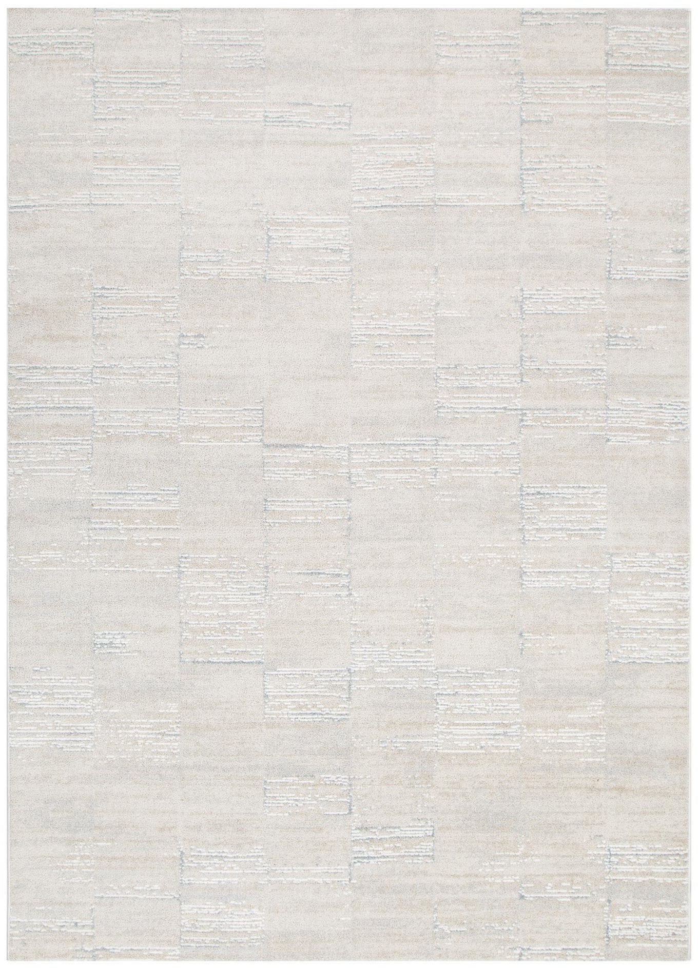 Trend Distressed Beige and Grey Rug - T300