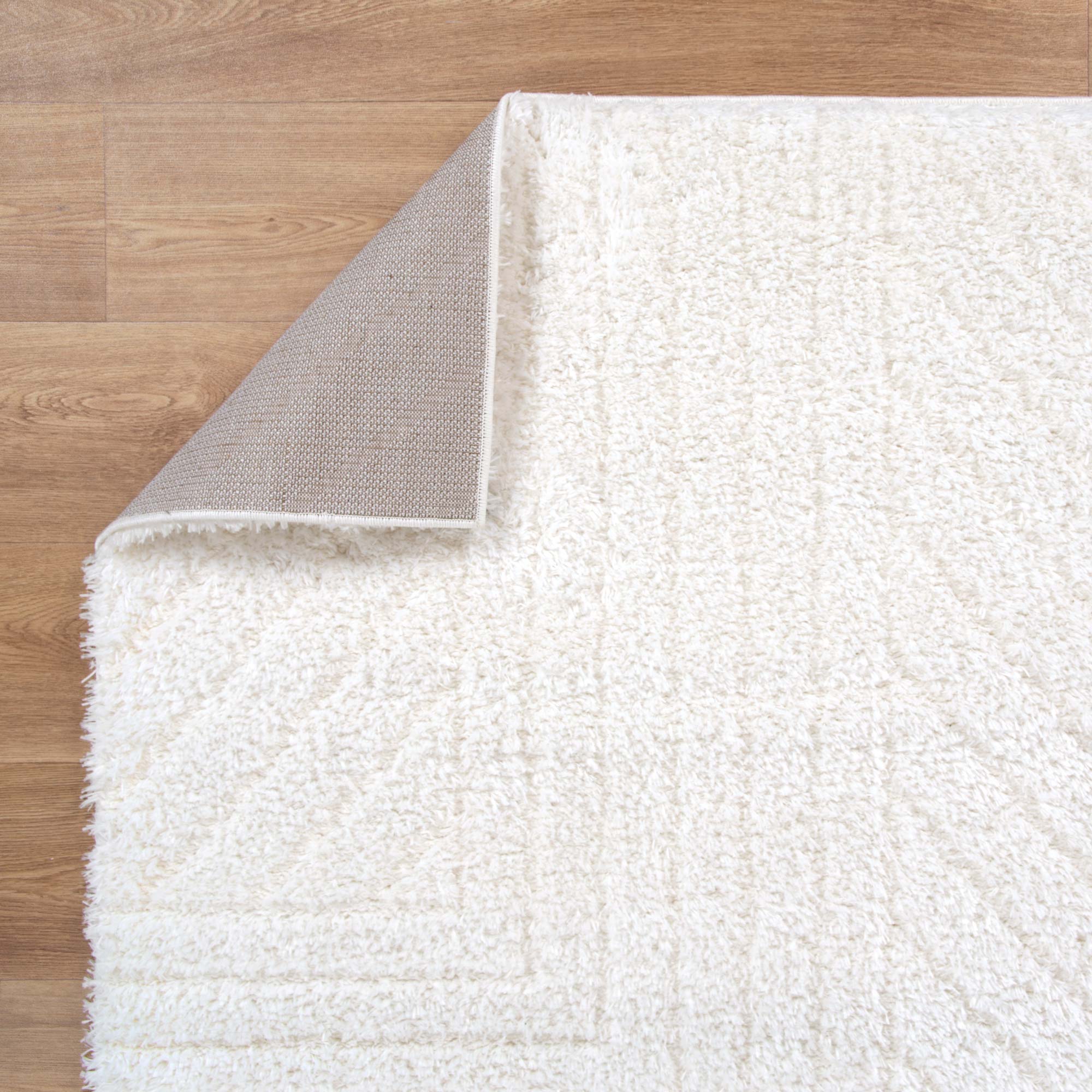 Tender Modern Cream Shag Rug