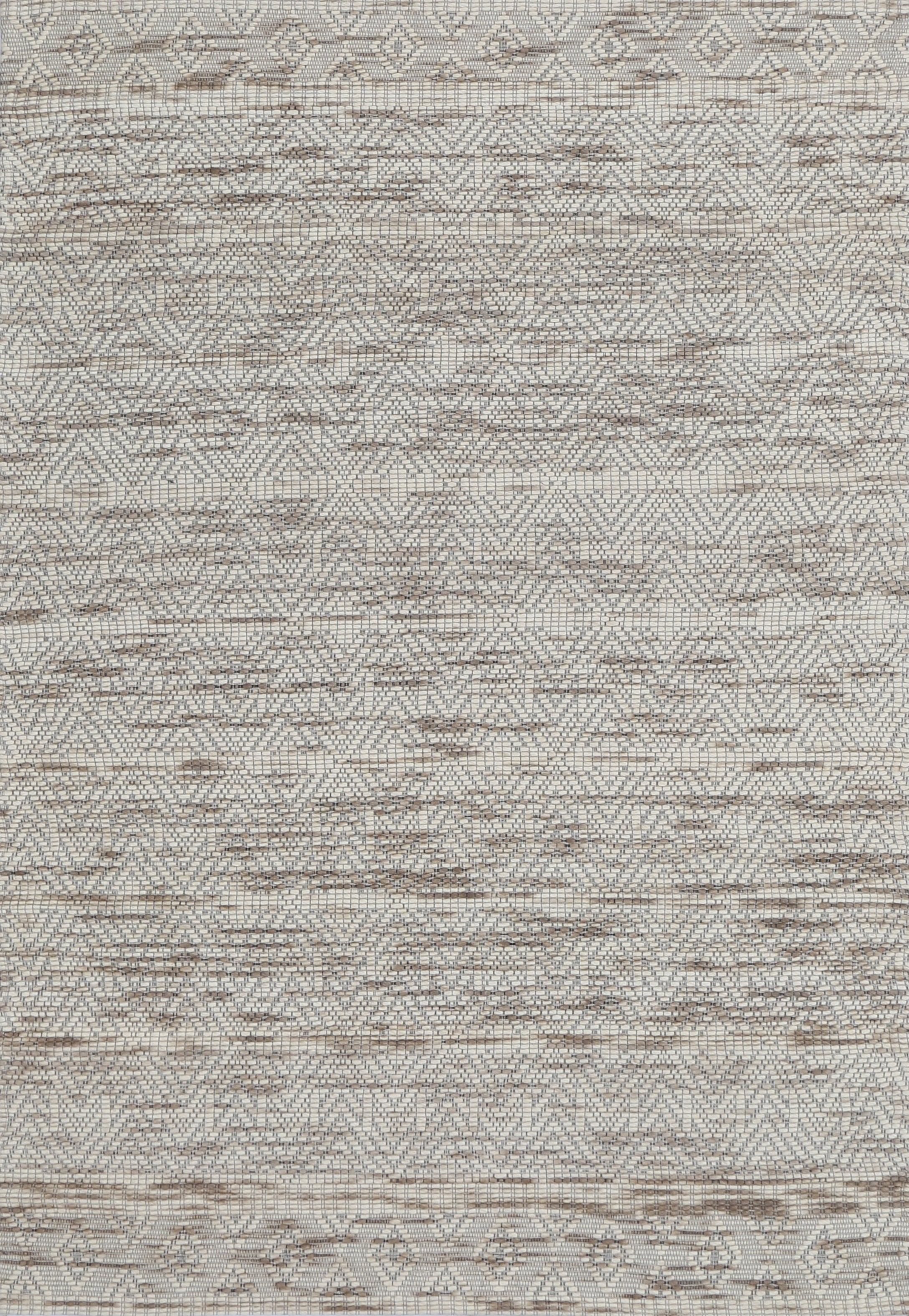 Copacabana Chevron Beige Wool Rug