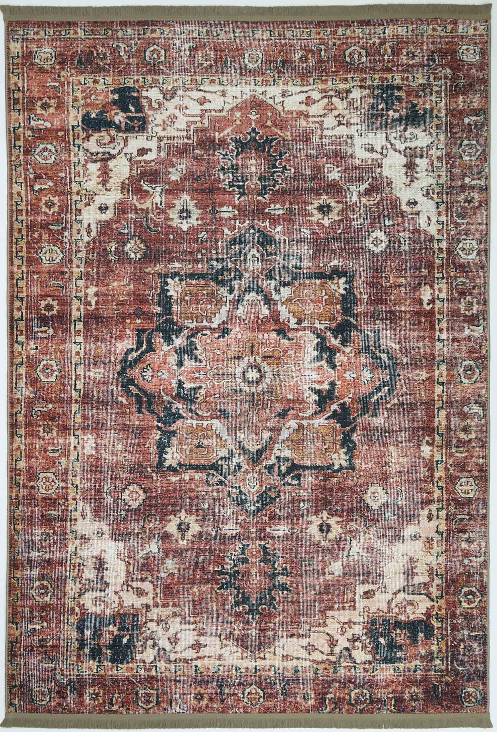 Crowne Waterproof Red Oriental Rug