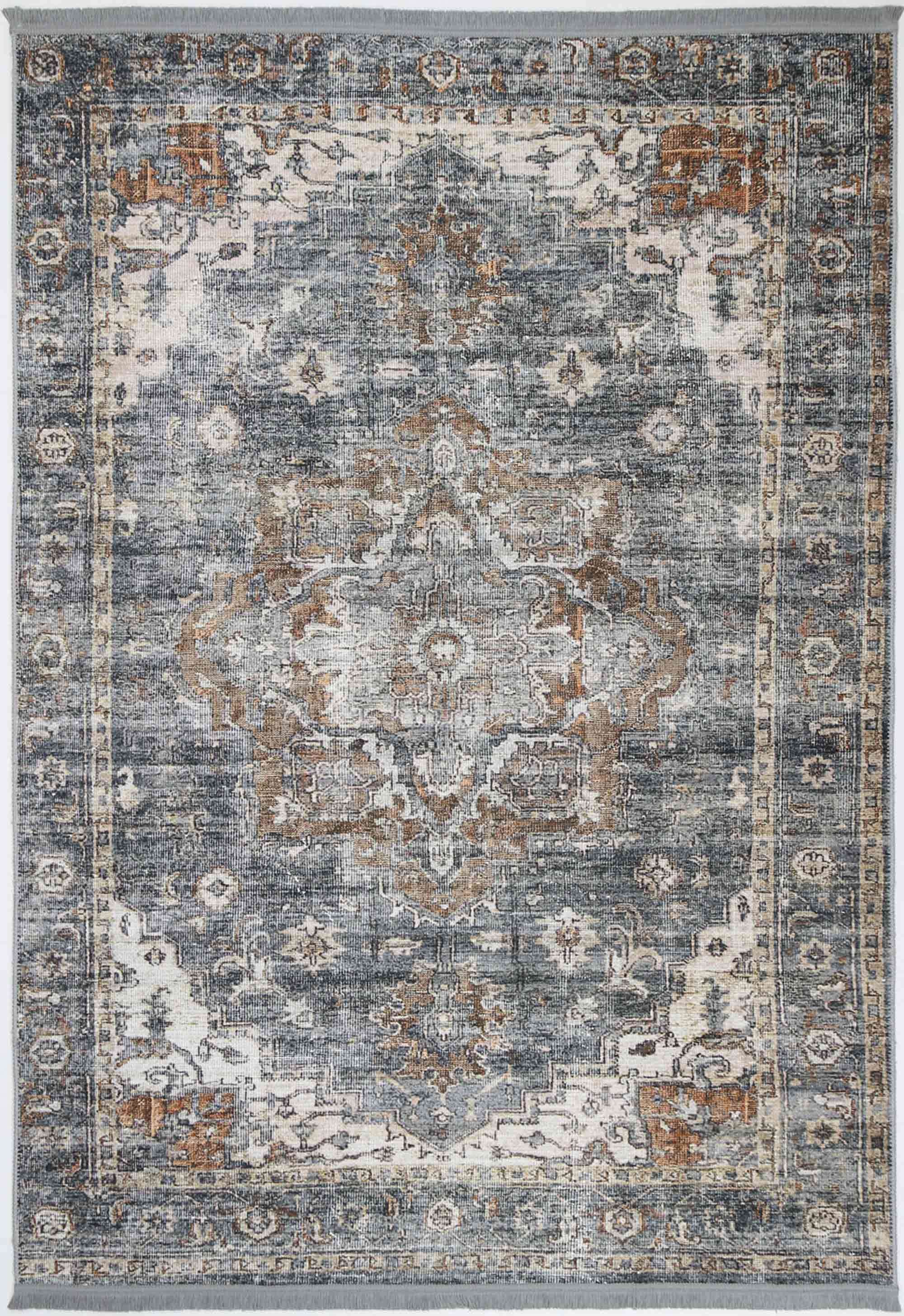 Crowne Waterproof Blue Oriental Rug