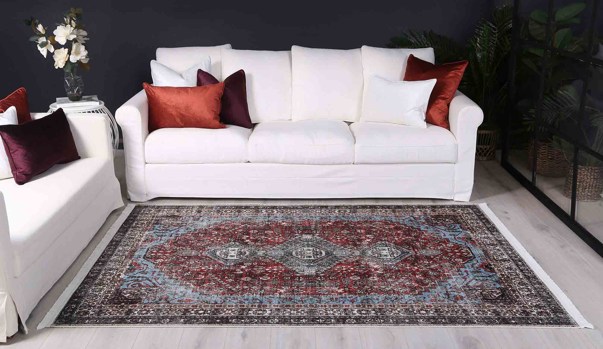 Crowne Waterproof Multi Colour Oriental Rug