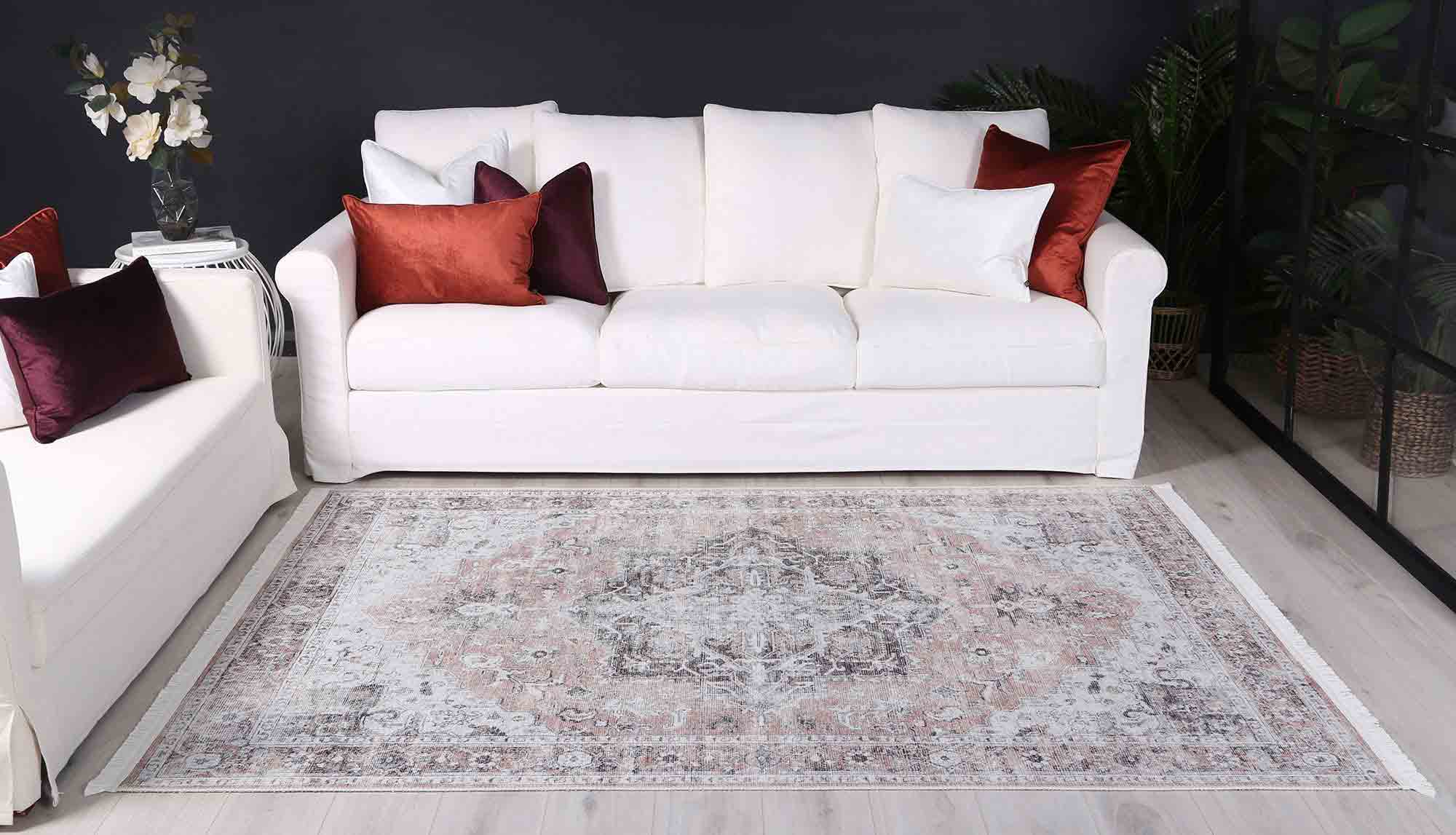 Crowne Waterproof Washed Oriental Rug