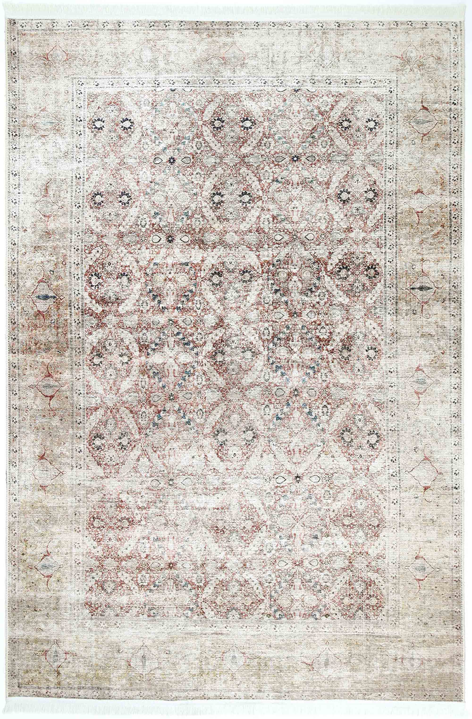 Crowne Waterproof Washed Border Rug