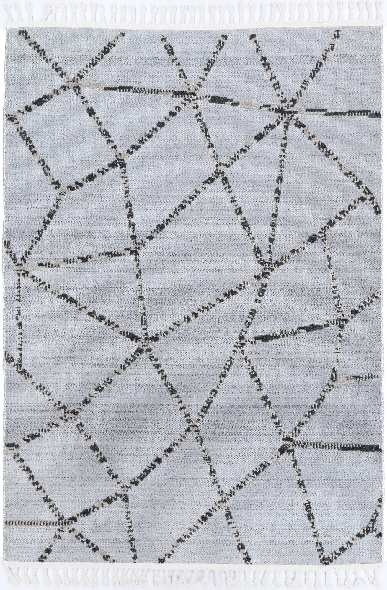 Nefeli Grey Anthrasite Geometric Rug