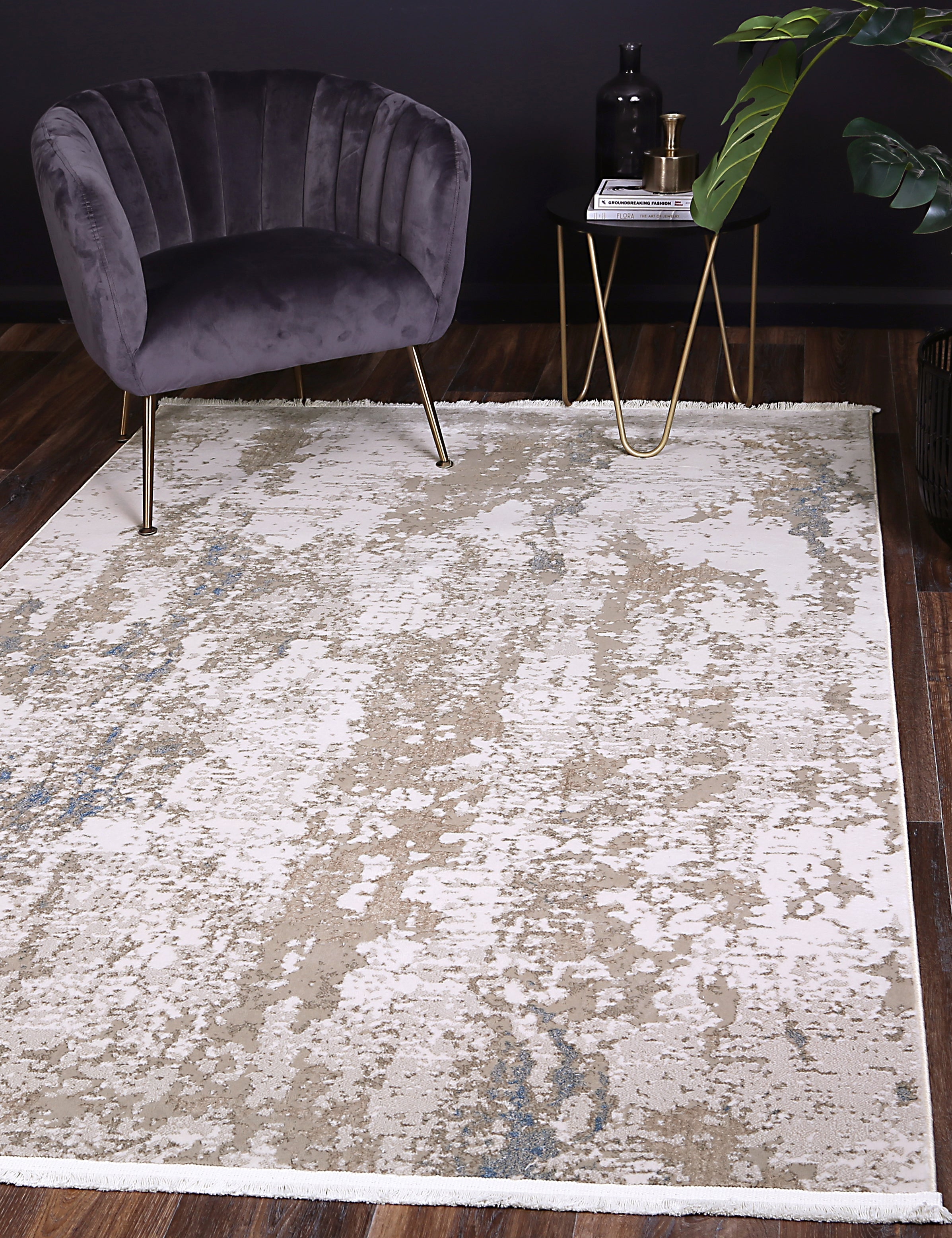 Bohemian Paradise Beige Blue Rug