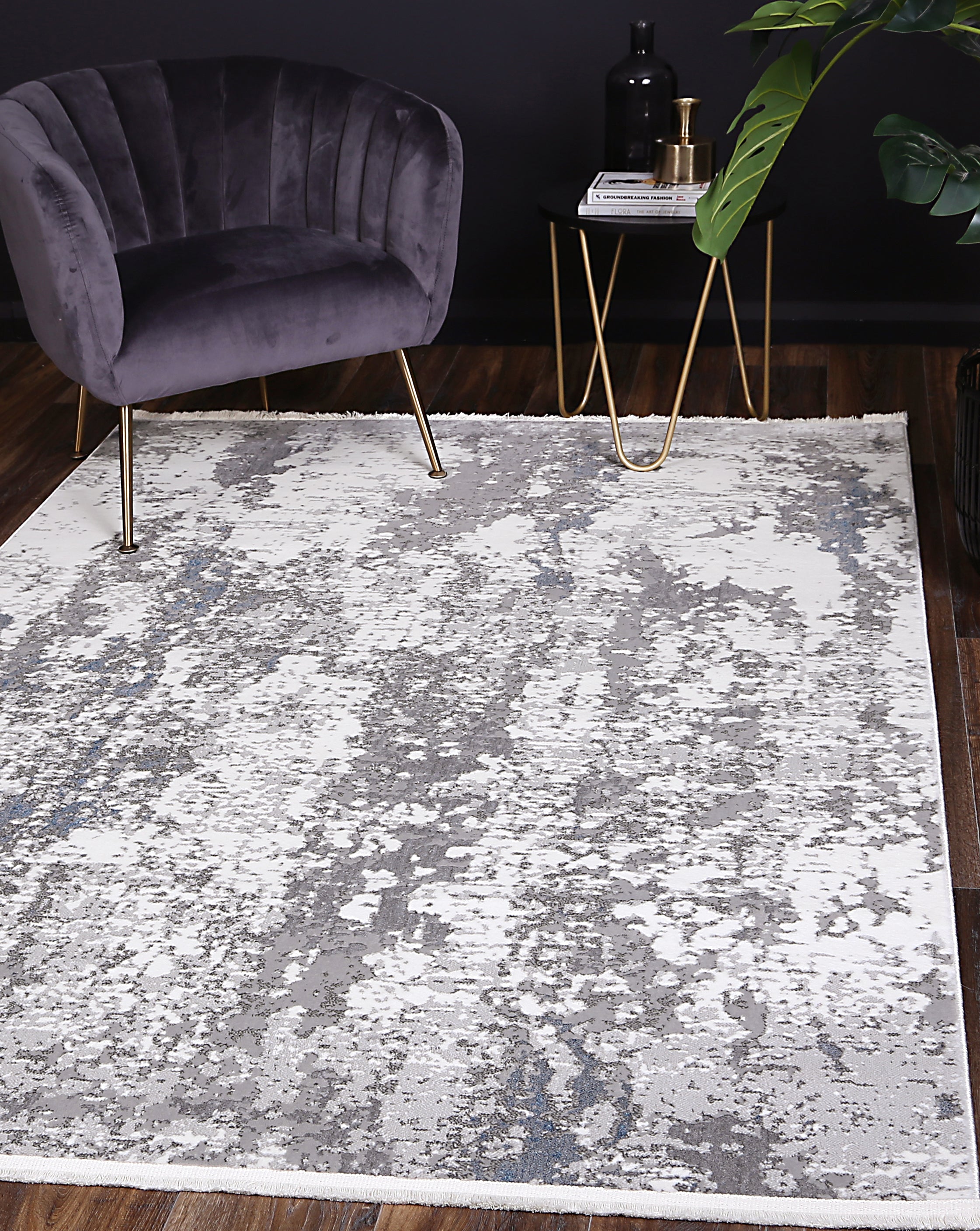 Bohemian Paradise Grey Blue Rug