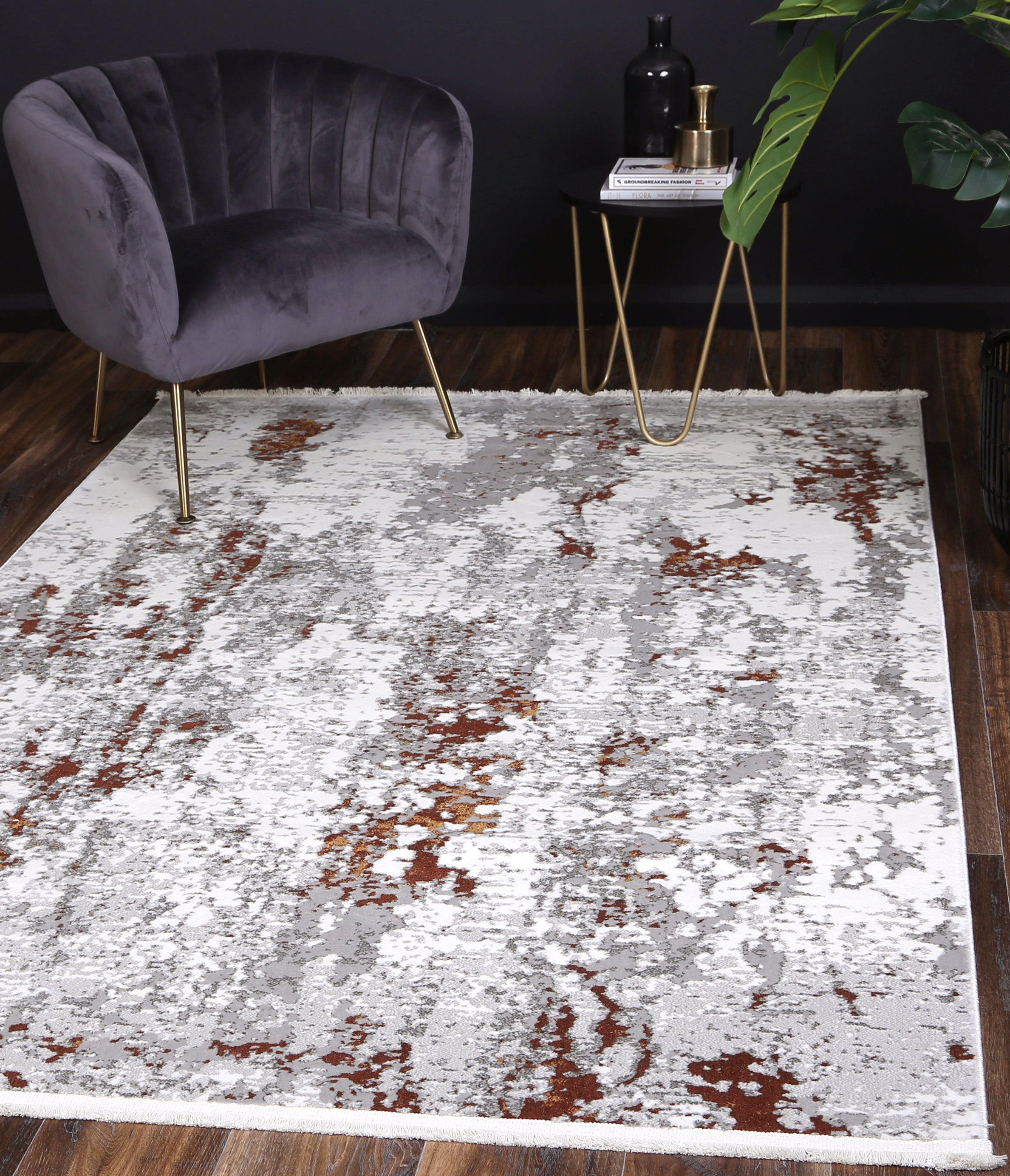 Bohemian Paradise Grey Terracotta Rug