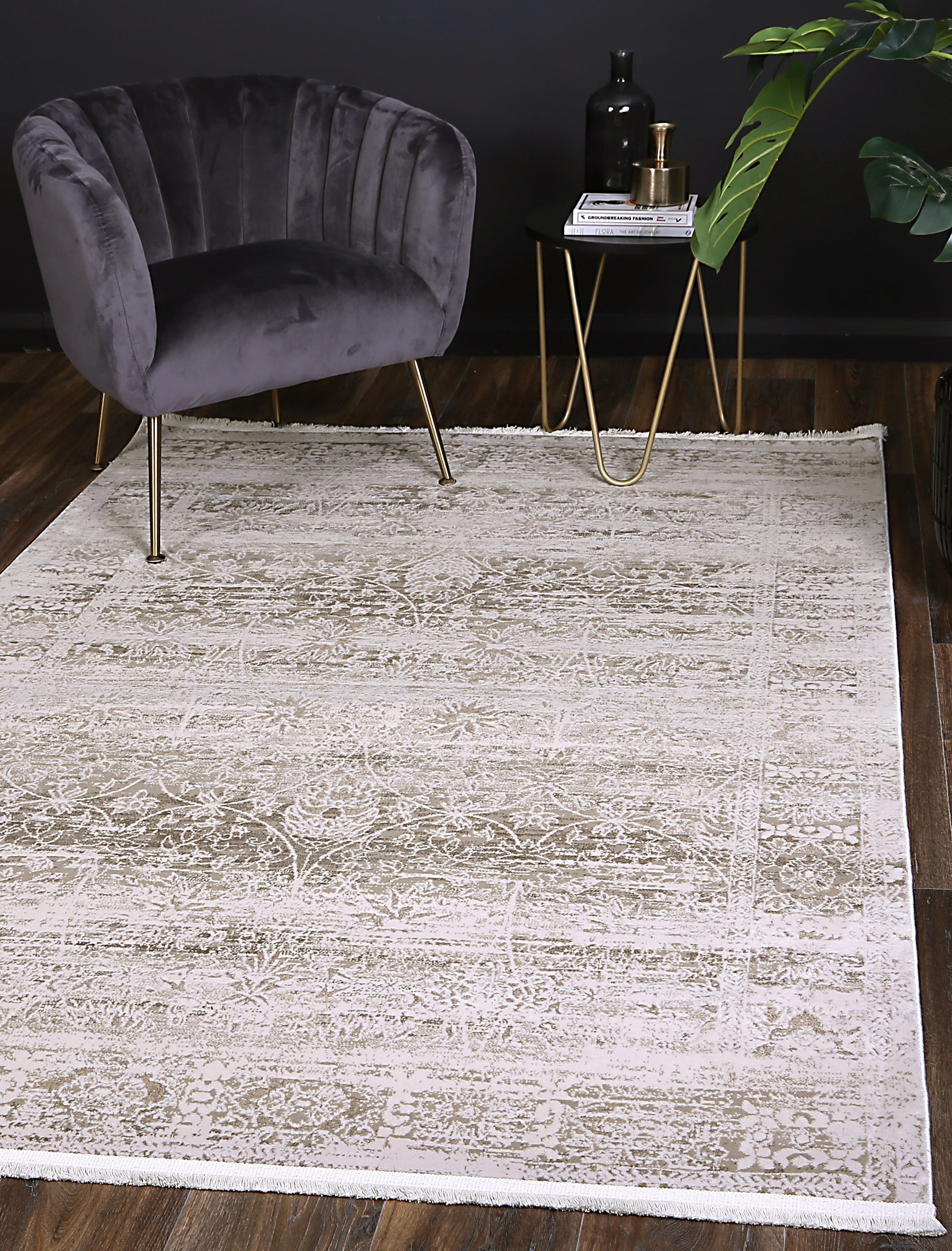 Bohemian Paradise Beige Modern Rug