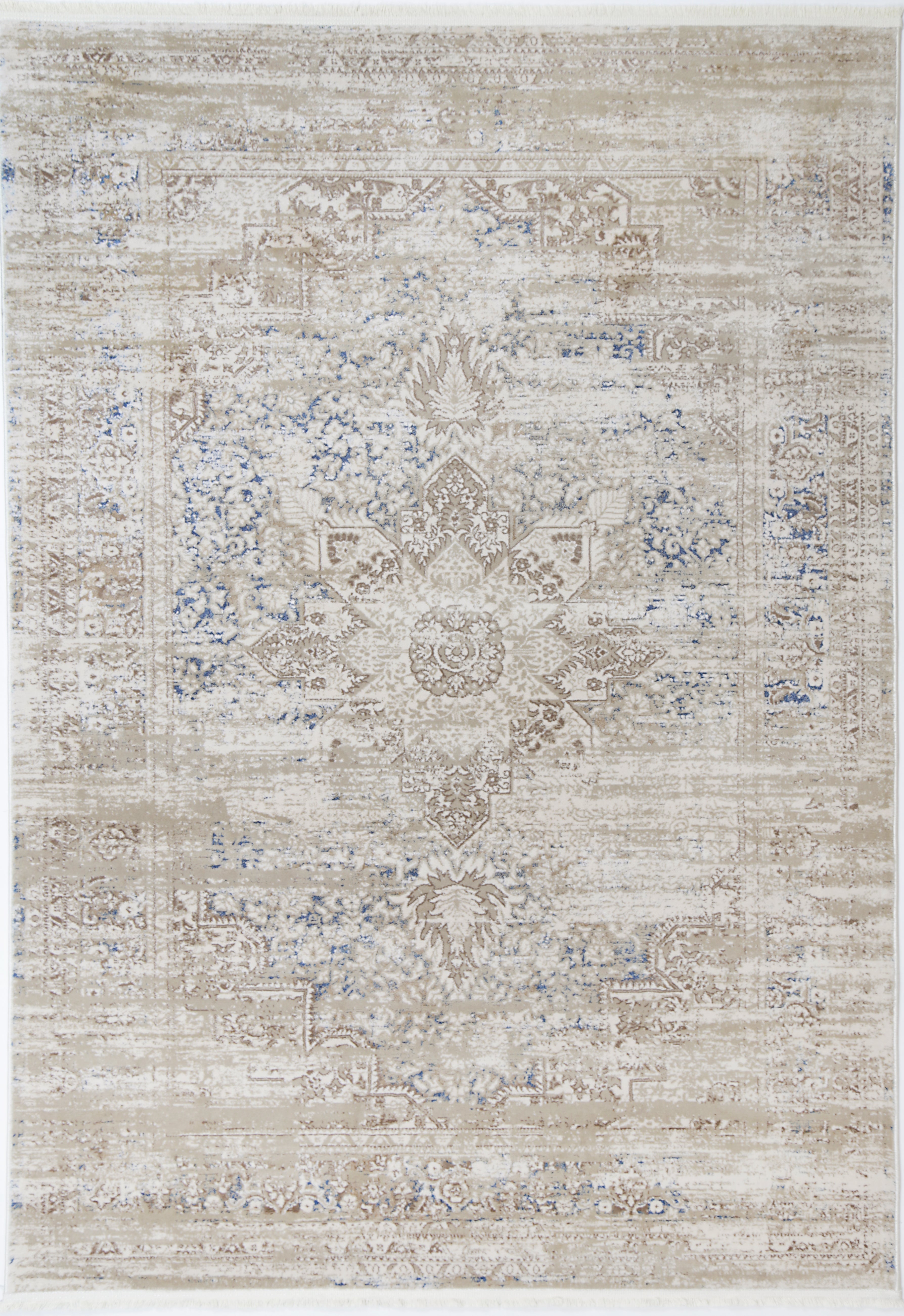 Bohemian Paradise Beige Blue Rug