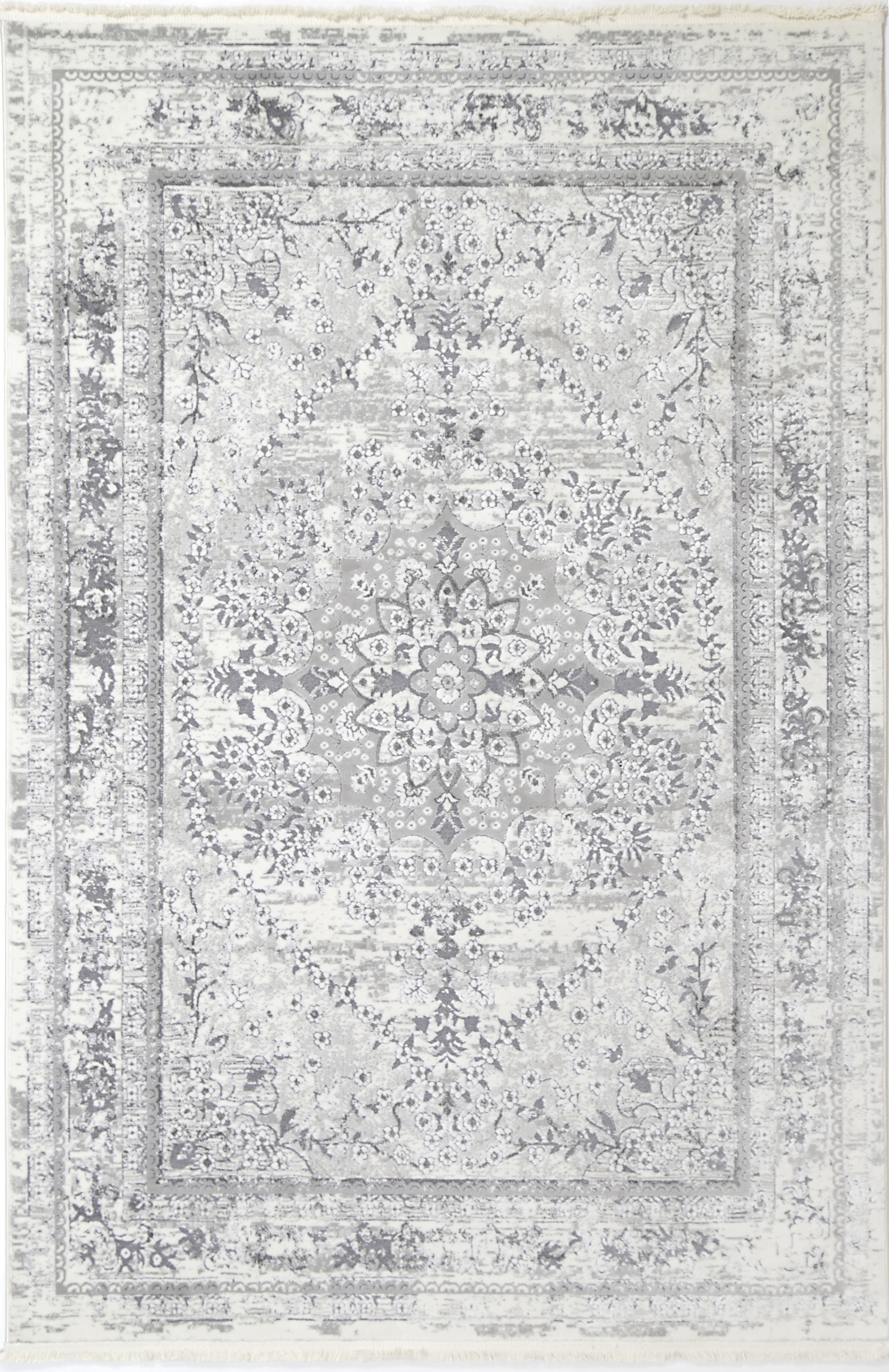 Bohemian Paradise Medalion Grey Rug