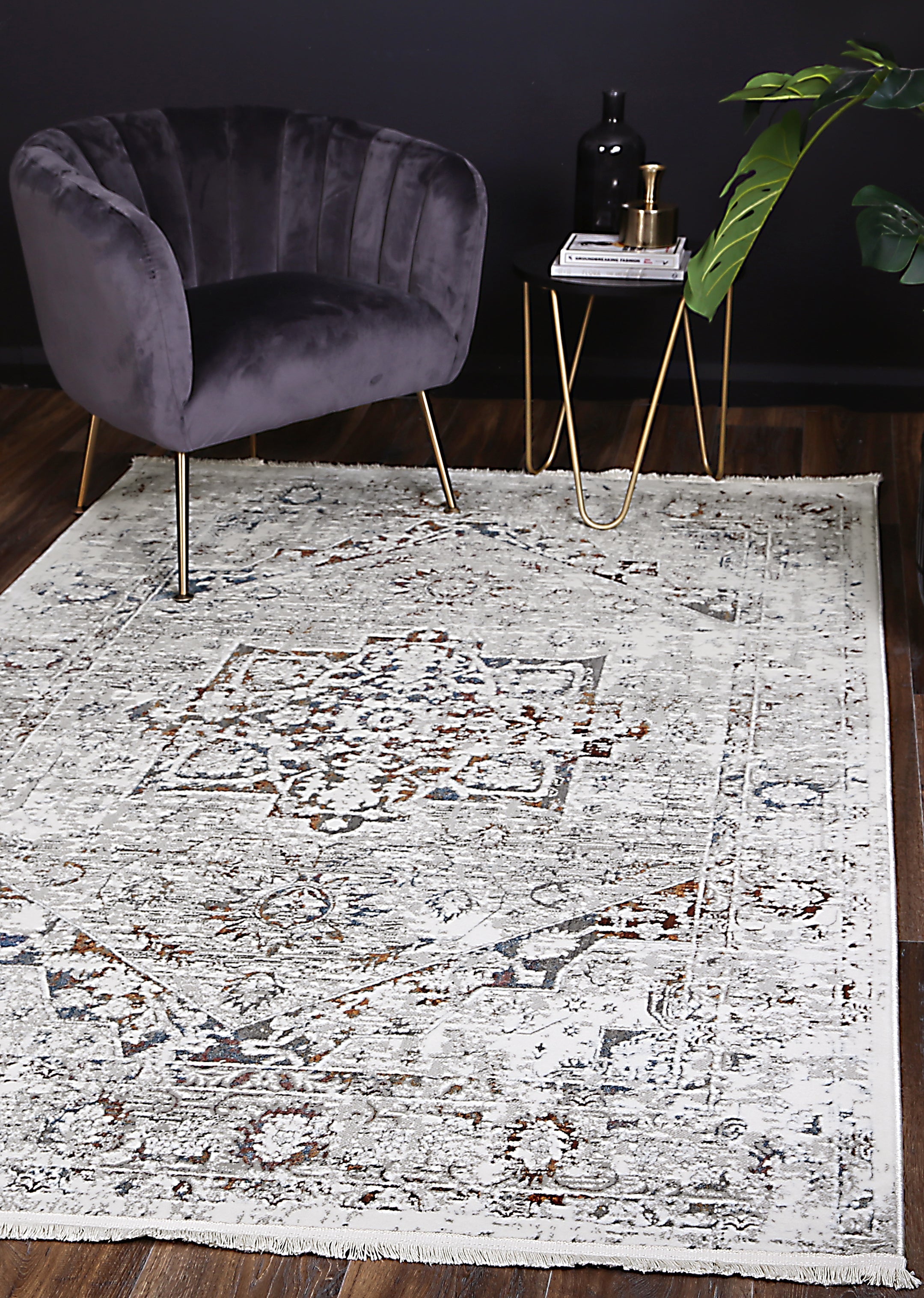 Bohemian Paradise Vintage Grey Multi Rug