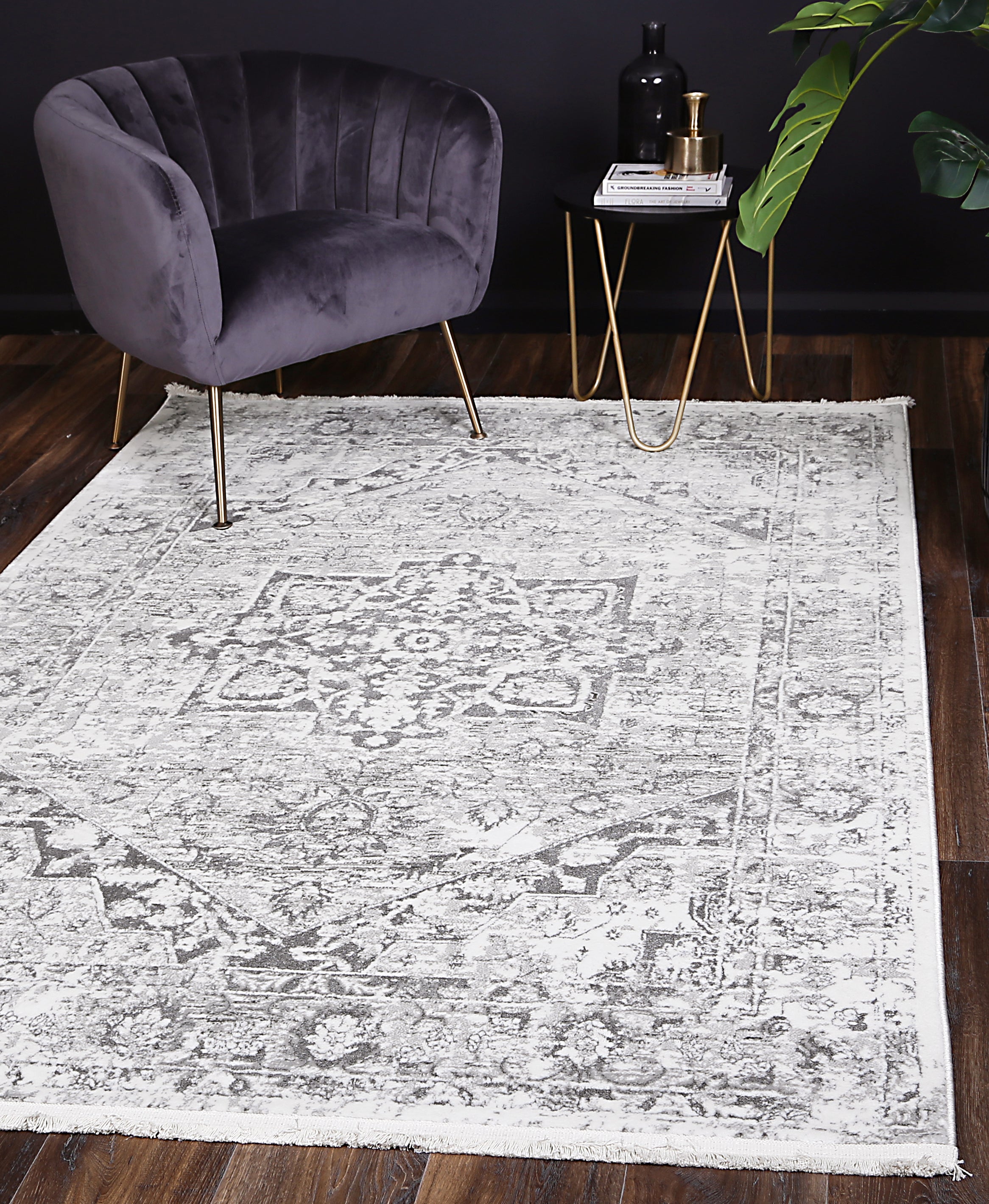 Bohemian Paradise Vintage Grey Rug