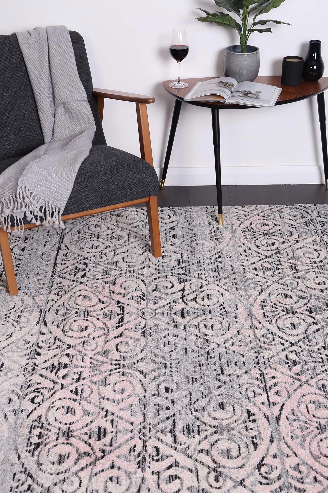 Delicate Katherine Pink & Ash Rug