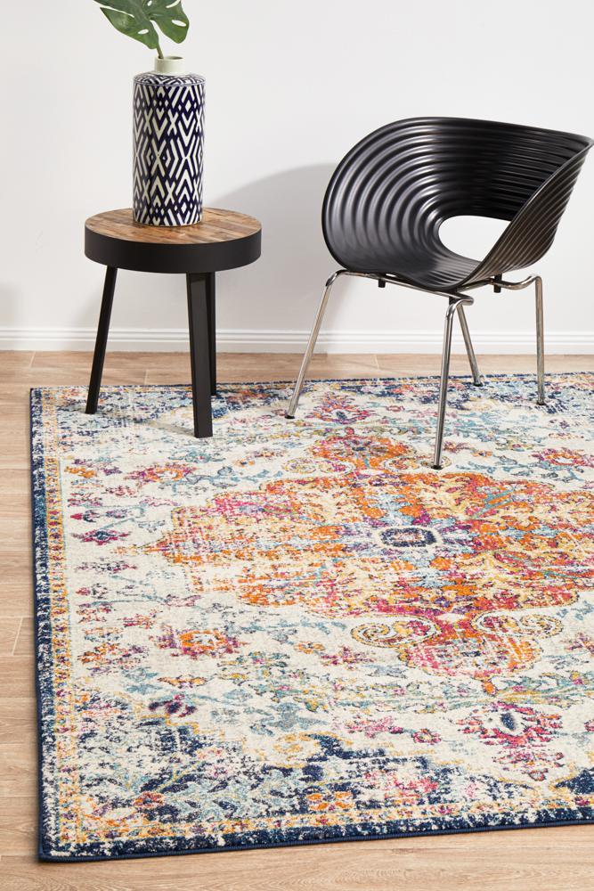 Evoke Carnival White Transitional Rug