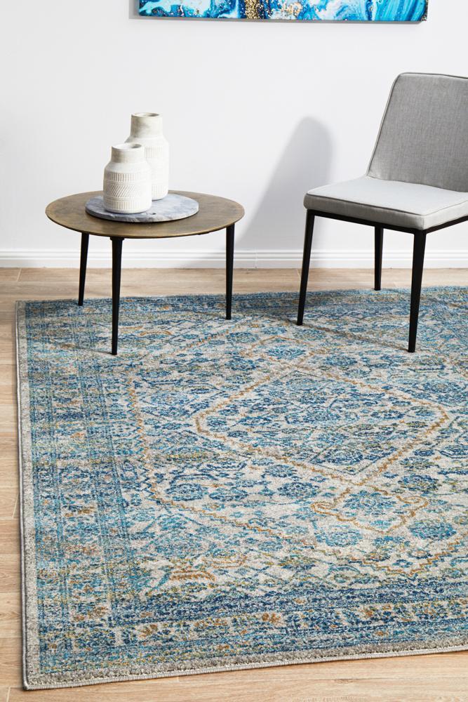 Evoke Duality Silver Transitional Rug