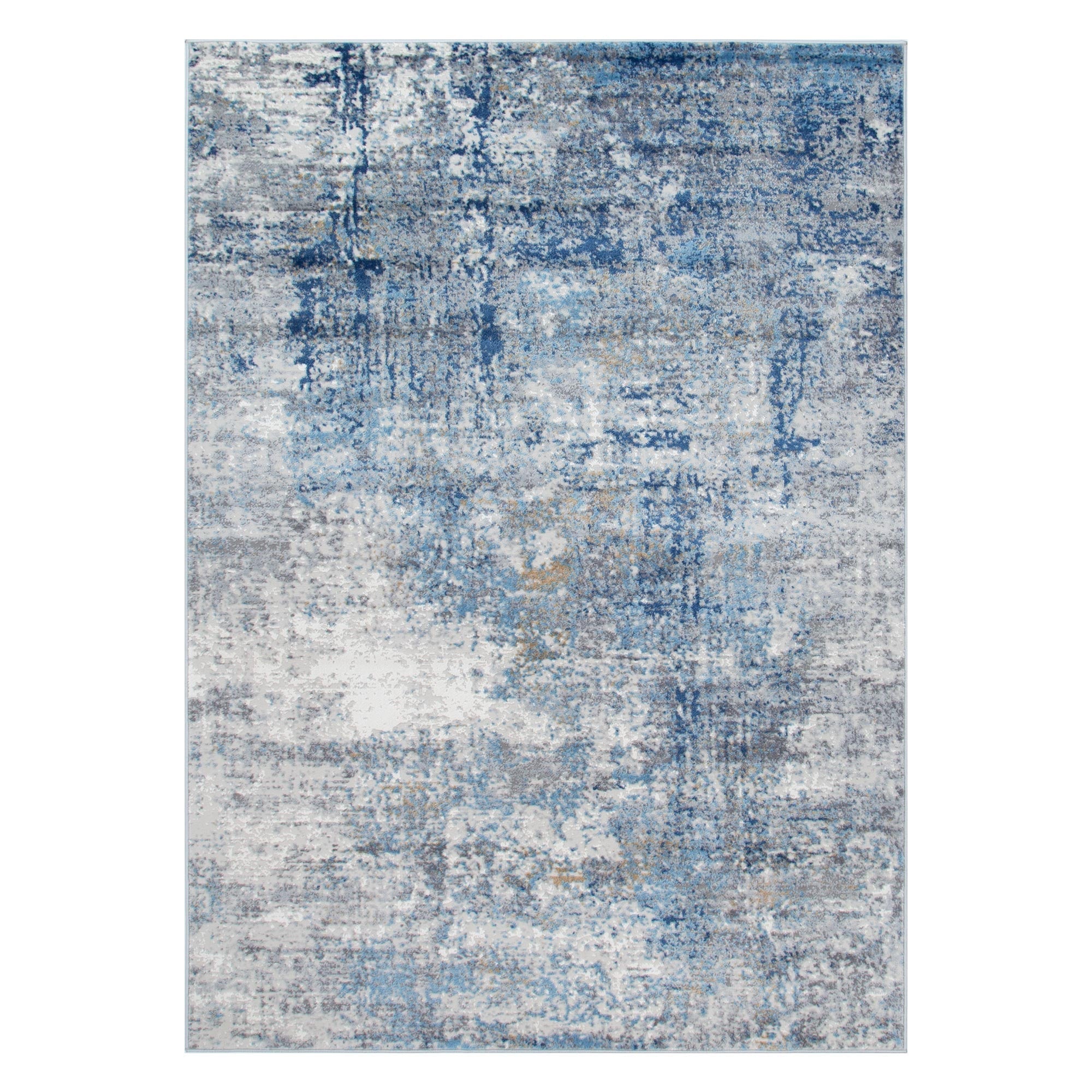 Expressions Navy Blue Modern Rug