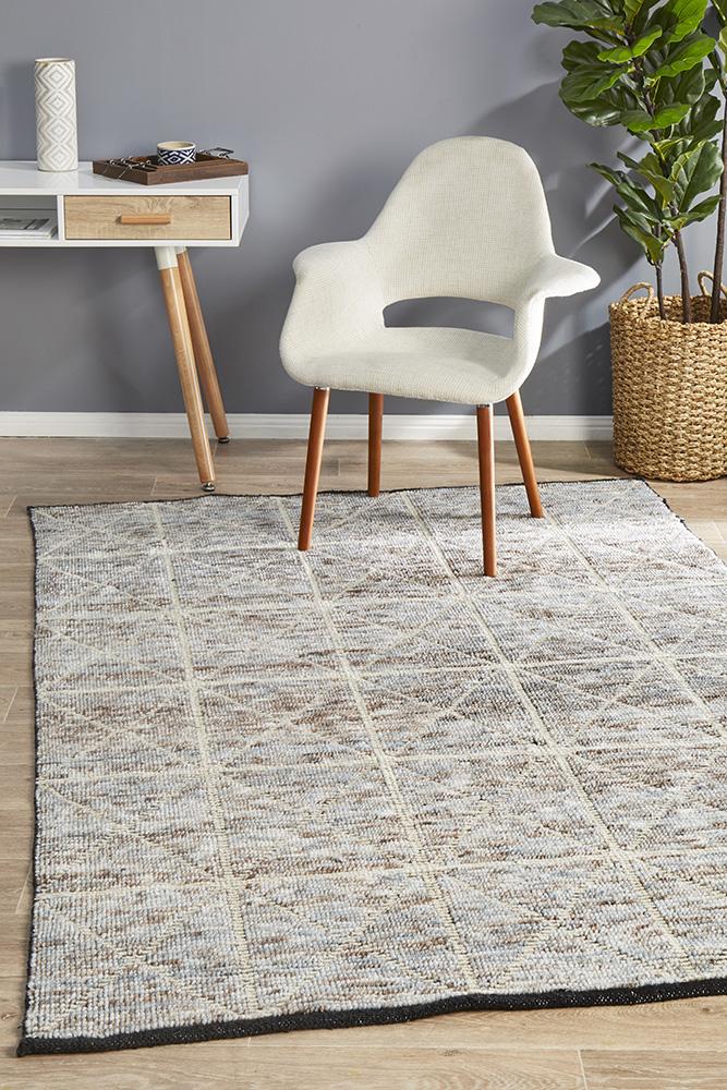 Miller Rhythm Motif Blue Rug