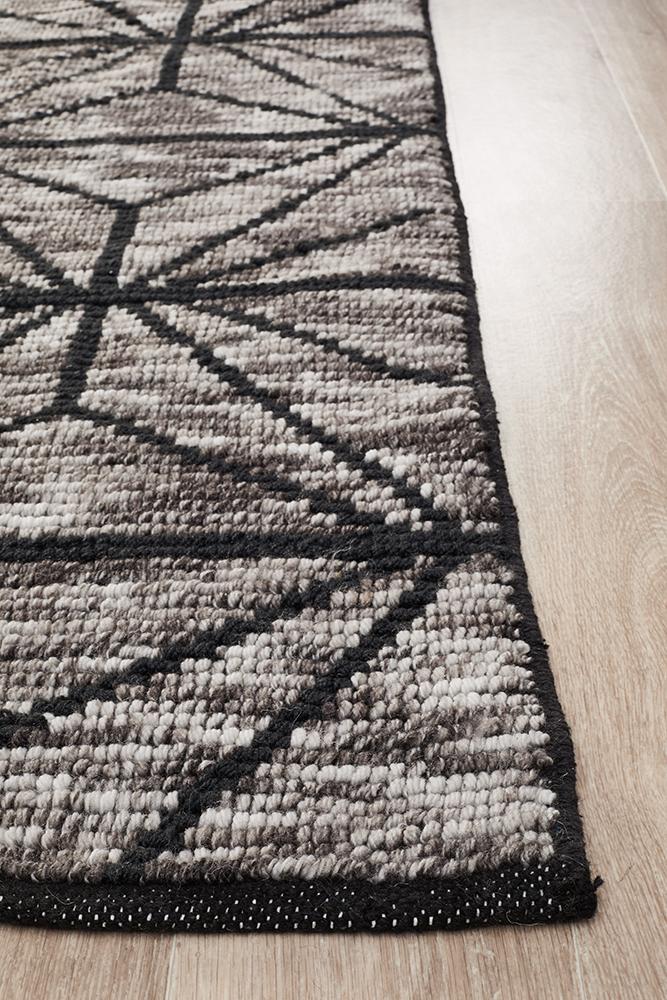 Miller Rhythm Motif Charcoal Rug