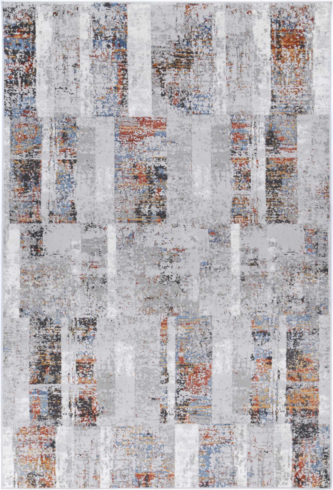 Porto Herman Grey & Multi Abstract Rug